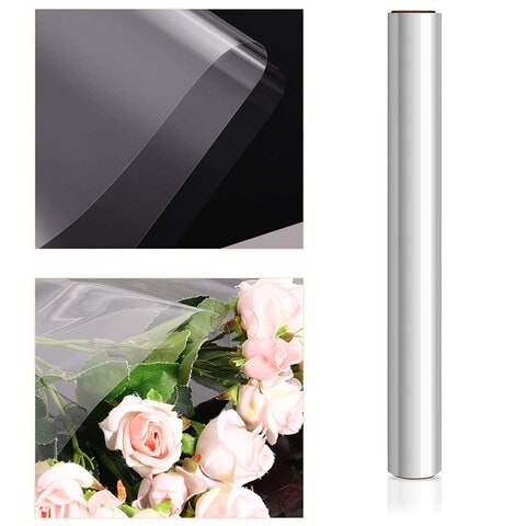 Clear flower online wrapping paper