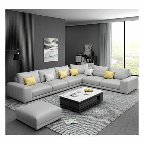 Buy Nordic style luxury furniture sofa set corner sofa l shaped sofa  (L:GREY) Online - Shop Home & Garden on Carrefour UAE