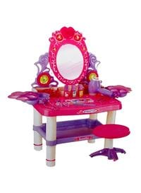 Generic Beauty Dresser Vanity Makeup Play Set Girls Dressing Table With Mirror And Music