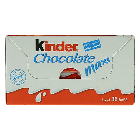 Kinder Maxi Milk Chocolate 21g Pack of 36