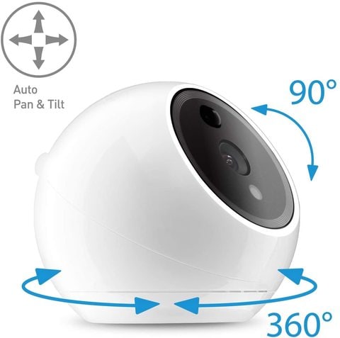 Amaryllo - Apollo Biometric Auto Tracking 360 Home Camera Full HD - White