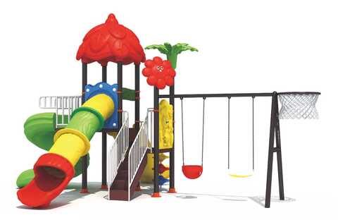 Rbwtoys Outdoor Play Toys Slide For Kids And Swing For Kids Playground Toys High Quality For Kids Activities Set Model No. RW-12047 Size 680&times;580&times;330cm