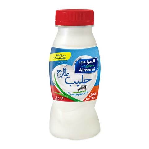 Almarai Low Fat Fresh Milk With Added Vitamins 180ml