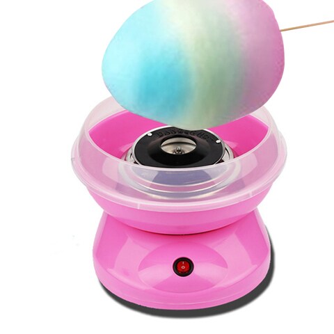 Decdeal - Electric Cotton Candy Machine Sugar Floss Maker Mini Countertop Cotton Candy Maker for Home Birthday Family Party