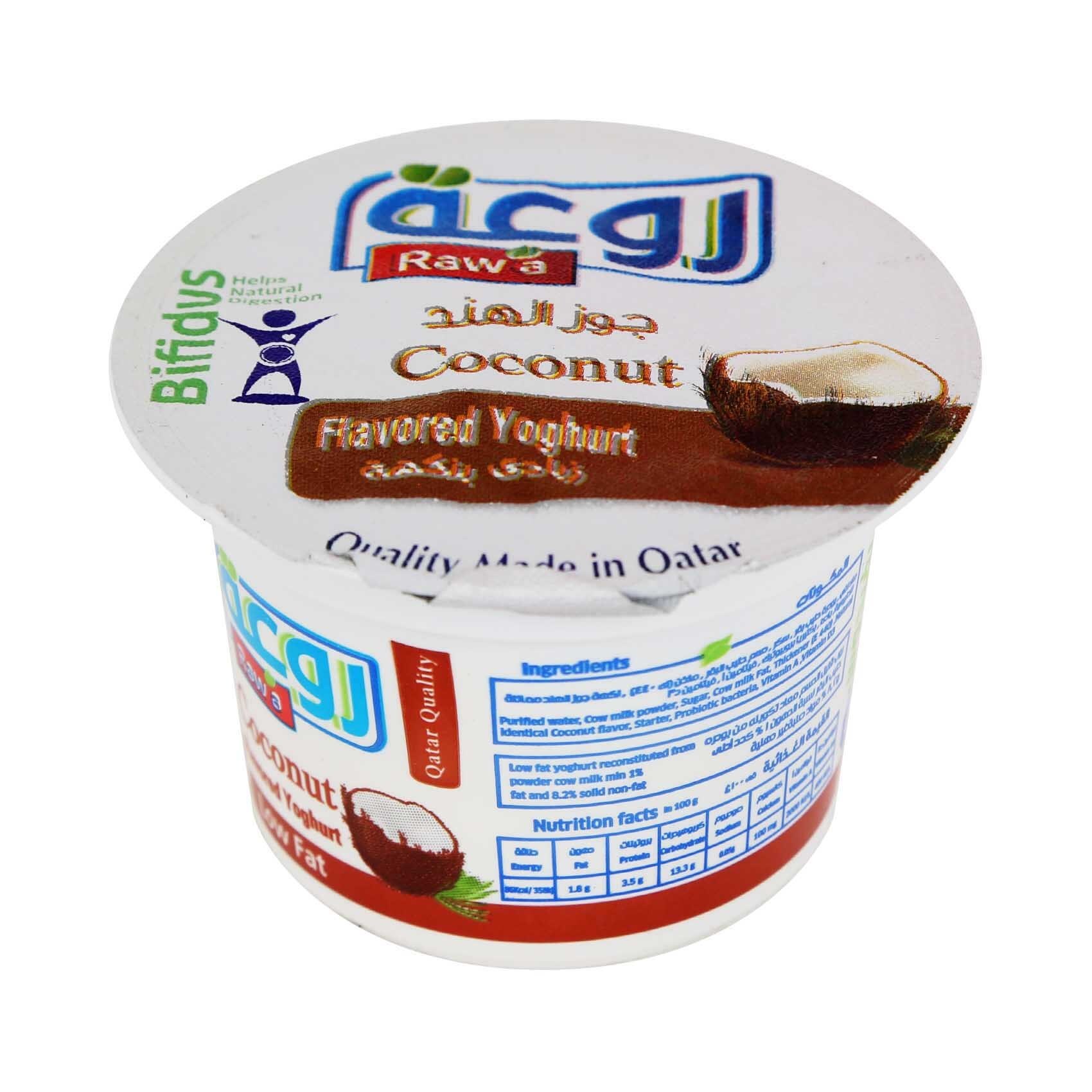 Buy Raw'a Coconut Yoghurt Low Fat 100g