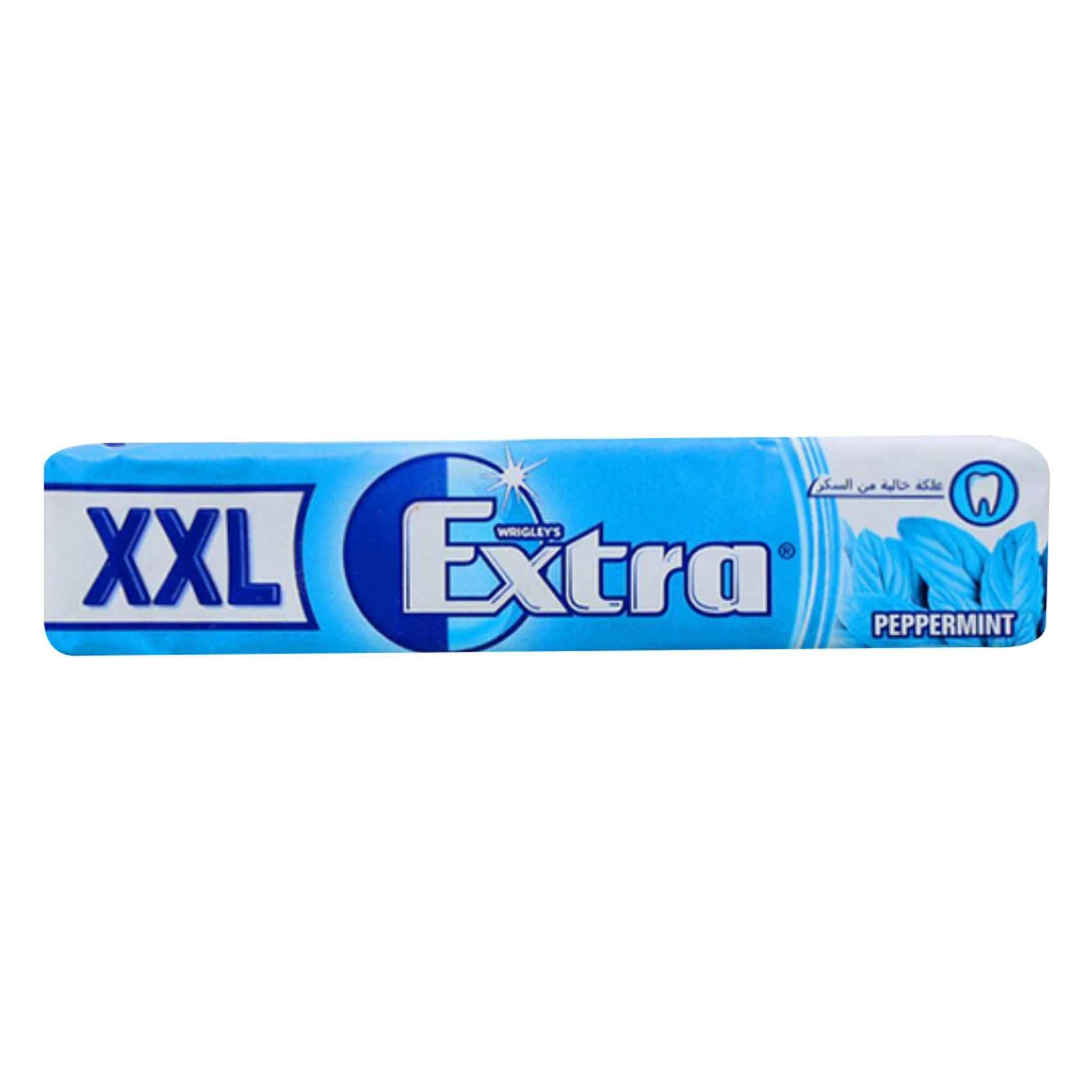 terugtrekken Paragraaf Doorlaatbaarheid Buy Wrigley's XXL Extra Peppermint Chewing Gum 21g Online - Shop Food  Cupboard on Carrefour UAE