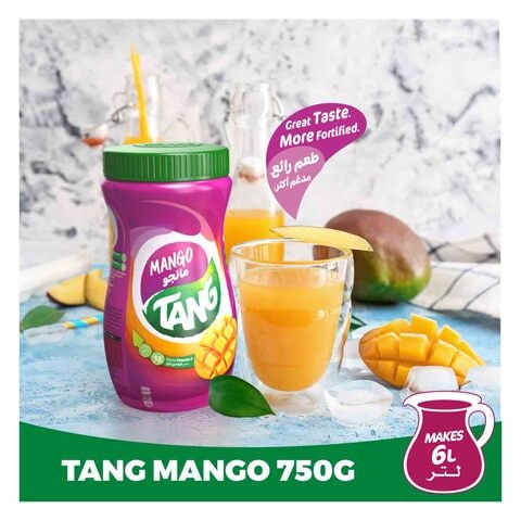 Tang Mango Flavoured Powder Drink 750g Jar, Makes 6L