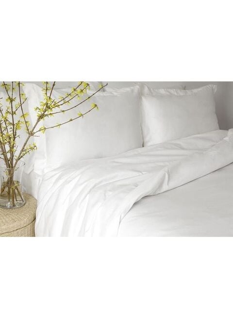 White linen deals king duvet cover