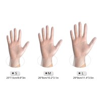 Generic-300PCS-L-Disposable PVC Gloves Single Use Transparent AMMEX Gloves Powder Free Latex Free for Food Service, Parts Handling, Cleanup and Beauty Salon
