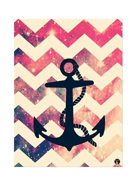 An Anchor Metal Plate Poster Multicolour 15x20centimeter