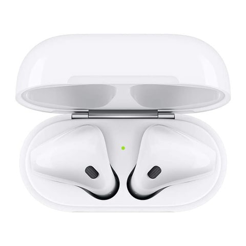 Apple AirPods 2nd Generation Earbuds With Charging Case, Bluetooth, Built-in Microphone, White