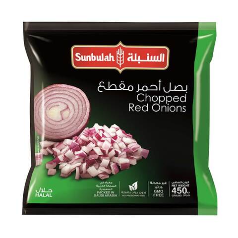 Sunbulah Chopped Red Onions 450g