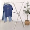 Free Installed Clothes Drying Rack Stainless Steel Foldable Rack Hanger Space Saving Retractable 47.24-62.99 inch Clothes Rack Adjustable Clothes Hanger Rolling Rack