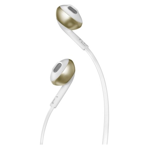 JBL Tune 205BT Wireless In-Ear Headphones with  Deep Powerful Pure Bass and 6H Battery White/Go