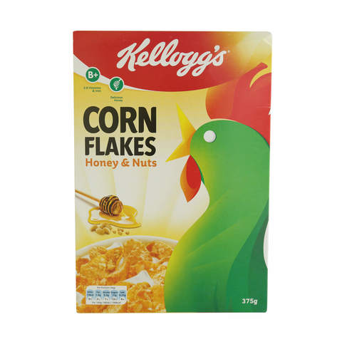 Kellogg&#39;s Corn Flakes Honey &amp; Nuts 375g