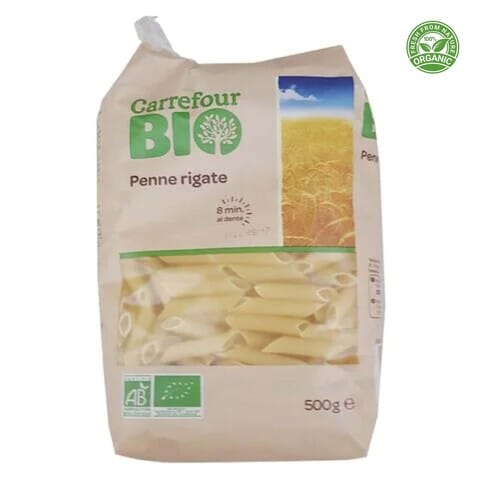 Carrefour Bio Penne Rigate PC Pasta 500g