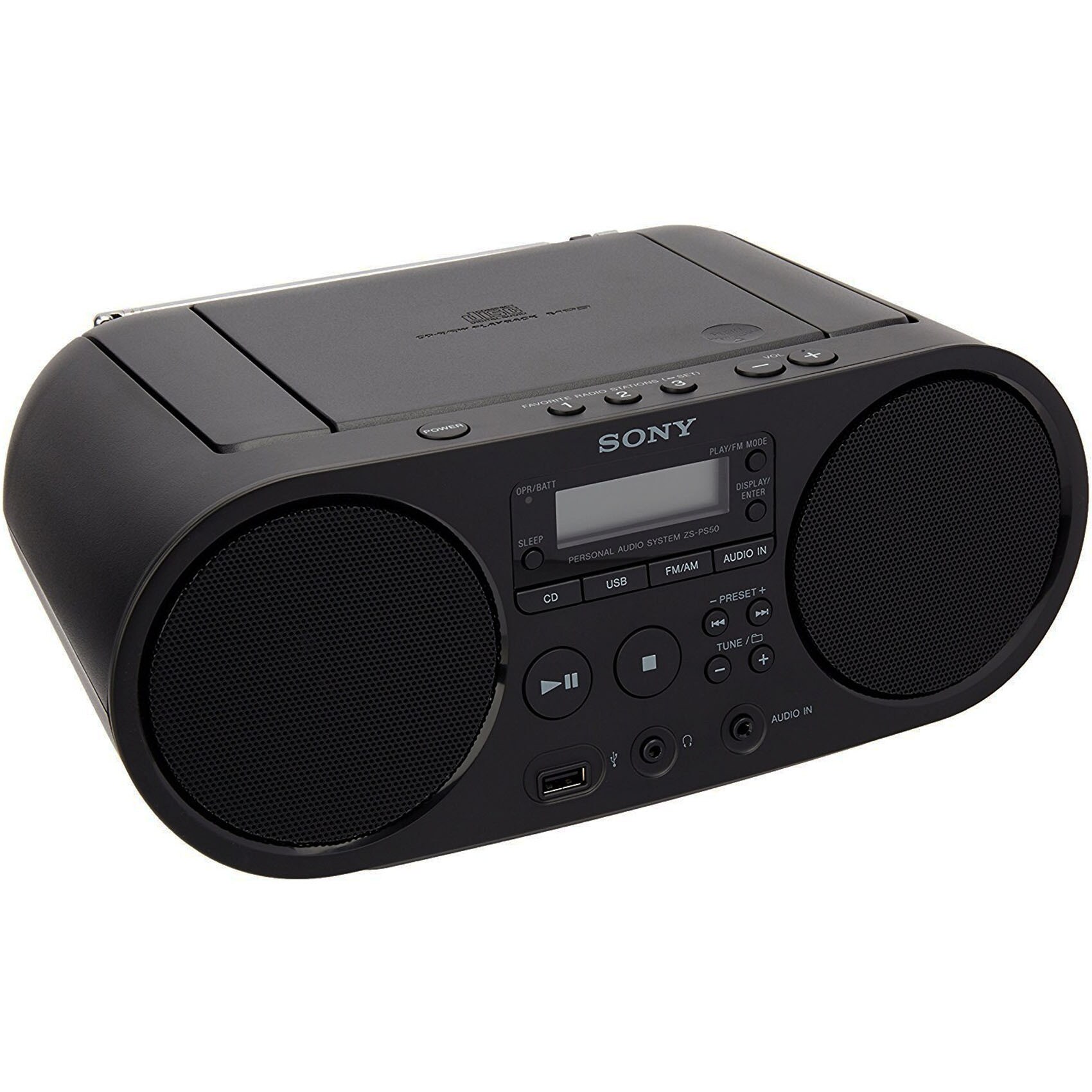 Buy Sony Portable CD/Cassette Boombox Player ZSPS50 Online - Shop ...