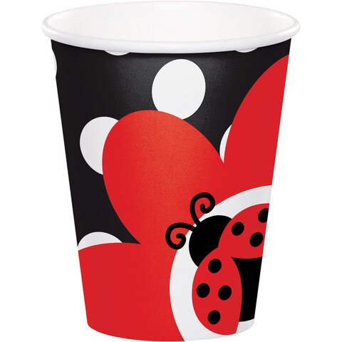 Ladybug Fancy Cups Hot/Cold 9 Oz