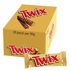 Buy Twix Twin Chocolate Bars 50g Pack of 25 in UAE