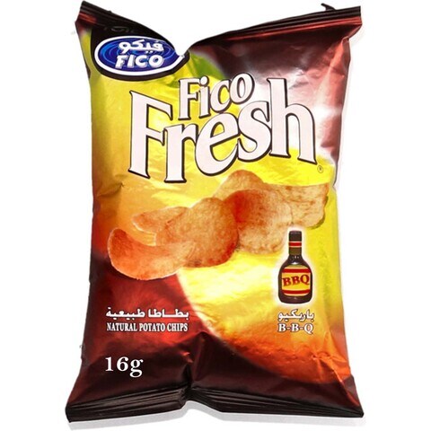 Buy Fico Fresh Barbeque Natural Potato Chips 16g in Kuwait