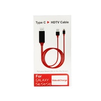 TYPE C TO HDTV CABLE  PUT YOUR SMART LIFE ON THE BIG SCREEN PHONE TO TV