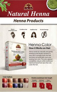 Okay, Herbal Henna Natural Hair Color, Light Brown, 2 OZ (56.7 G)