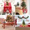 Christmas Table Runner, Christmas Decorations Tablecloth, Embroidered Christmas Red Table Cloth Table Decorations, for Indoor or Outdoor Cupboard Dining Table Holiday Party Xmas Decor (Table Runner)