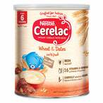 Buy Cerelac wheat  dates for babies from 6 months 400 g in Saudi Arabia
