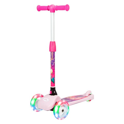 Spartan Disney Princess 3-Wheel Light Up Scooter Pink