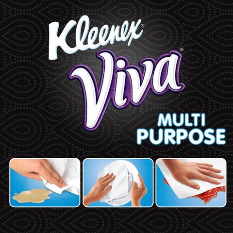 Kleenex Viva Multi Purpose Ultra Absorbent Kitchen Towel Rolls 28m x4