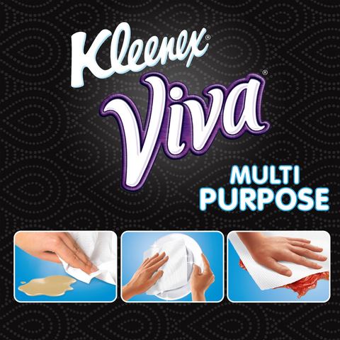 Buy Kleenex Viva Multi Purpose Ultra Absorbent Kitchen Towel Rolls 4 Count White Online Shop Cleaning Household On Carrefour Uae