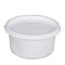 Hotpack - White Plastic Bowl 225 Cc+Lid 25Pcs