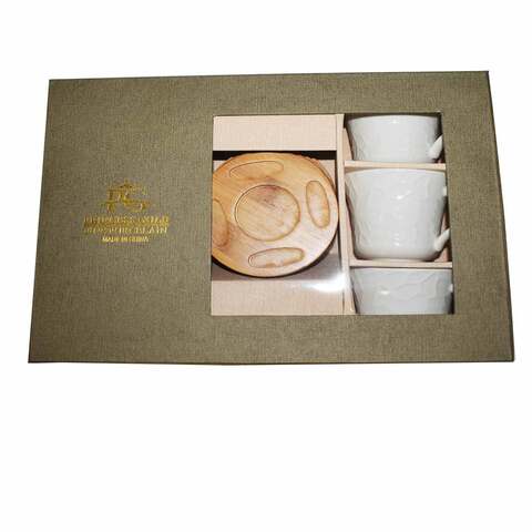 Princess Gold Tea Cup And Saucer Set White Pack of 12