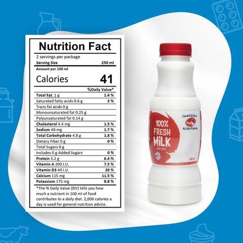 Al Ain Fresh Low Fat Milk 500ml