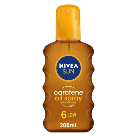 Nivea Sun Carotene Tanning Vitamin E And Jojoba Oil Oil Spray SPF 6 200ml