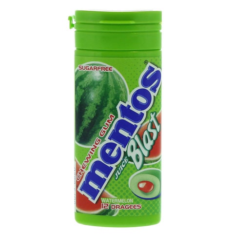 Mentos Juice Blast Free Sugar Watermelon Chewinggum 24g