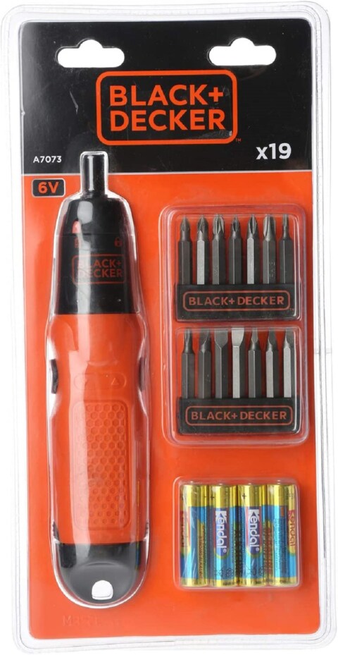 Black Decker A7073 IN 6V Alkaline Screwdriver Set