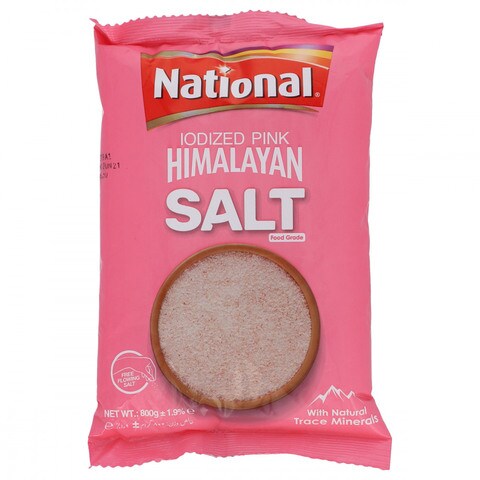National Iodized Pink Himalayan Salt 800g