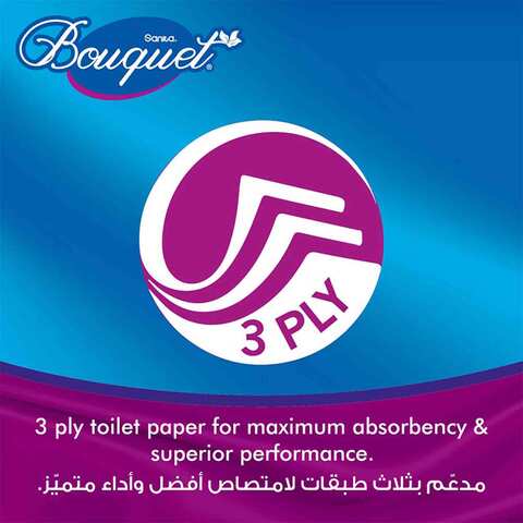 Sanita Bouquet Toilet Paper 4 Roll 3 Ply 171 Sheets