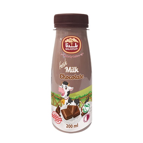 Baladna Fresh Milk Full Fat Chocolate Flavored 200ml