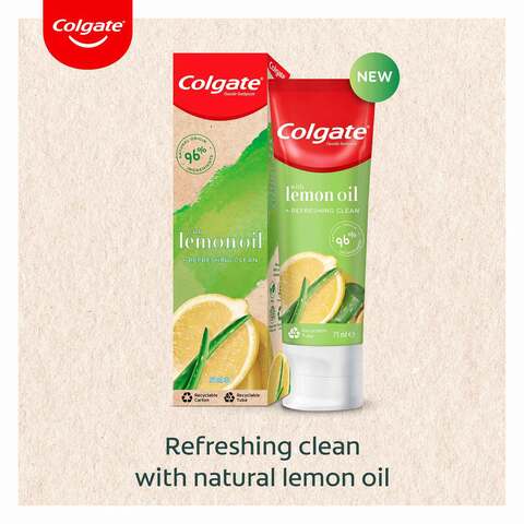 Colgate Natural Lemon Toothpaste White 75ml