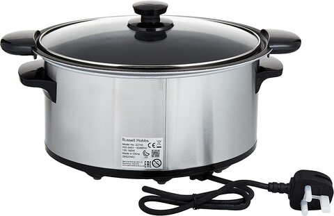 Russell Hobbs Searing Slow Cooker, Silver, 3.5 Liters, 22740