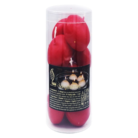 Gala Floating Candles Red Pack of 10