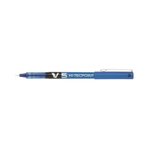 Pilot V5 Hi-Tec Point Rollerball Pen Blue 0.5mm