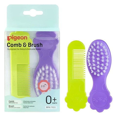 Buy Pigeon Comb And Brush Set 10578 Multicolour Online - Shop Baby Products  on Carrefour UAE