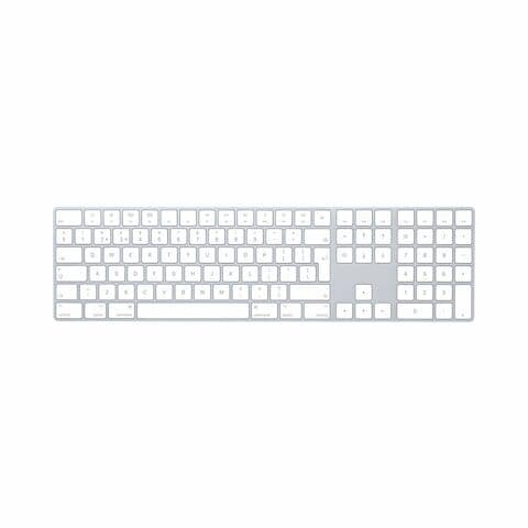 Apple Wireless Magic Keyboard With Numeric British English Silver