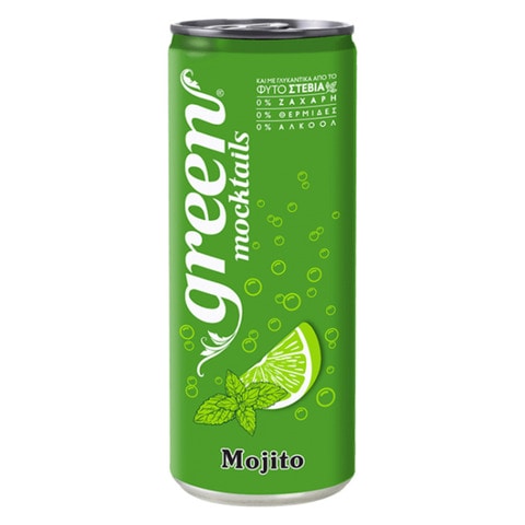 جرين كولا شراب محلى ستيفيا بنكهة الليمون الأخضر و نعناع 330 مل