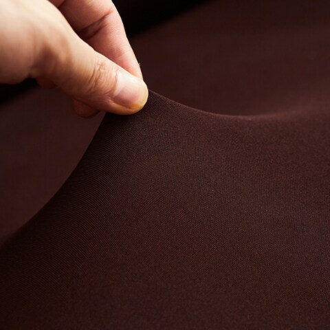 Deals For Less Luna Home Two Seater Sofa Cover Plain Dark Brown