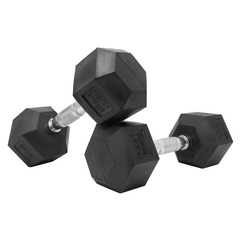 Hexagon on sale dumbbell set