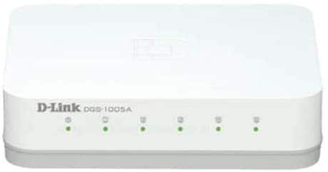 D-Link 5-Port Gigabit Desktop Switch In Plastic Casing - DGS-1005A